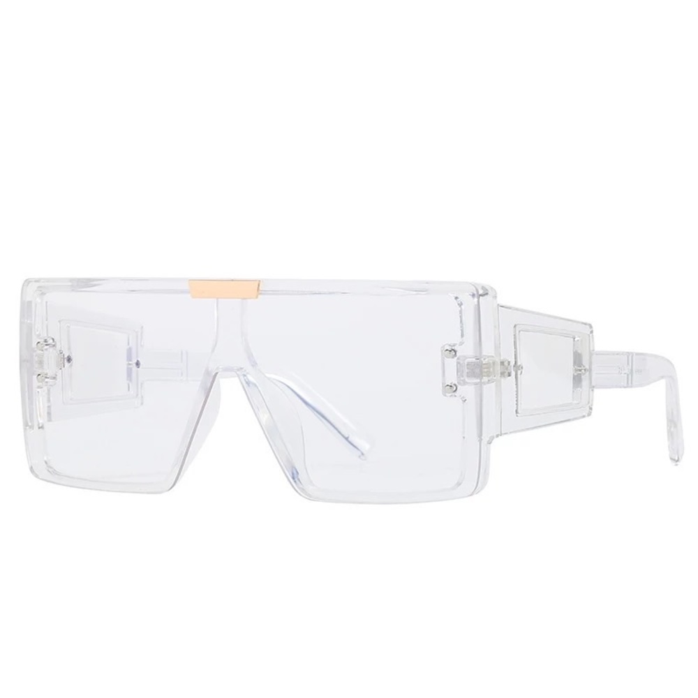 Womens Clear Oversized sunglasses